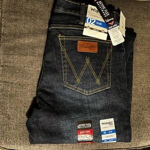 Wrangler slim fit denim 34x38